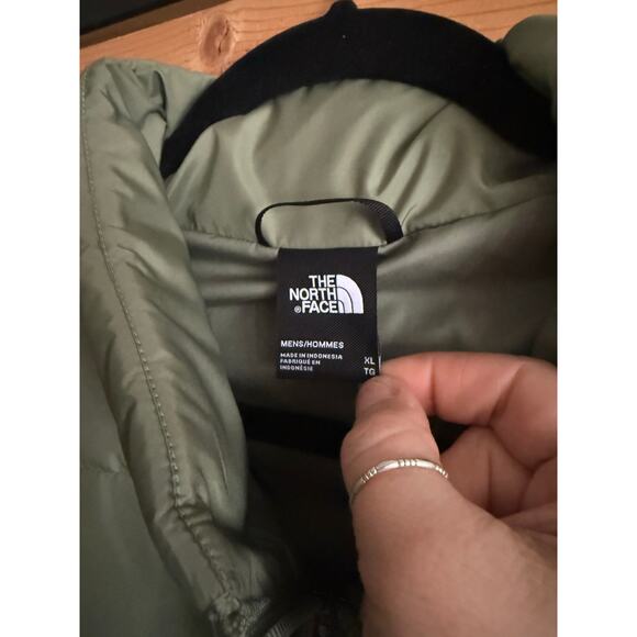 The North Face NWT Men’s Frost Fall Puffer Jacket Coat Bark Mist Green Size XL - Picture 4 of 4